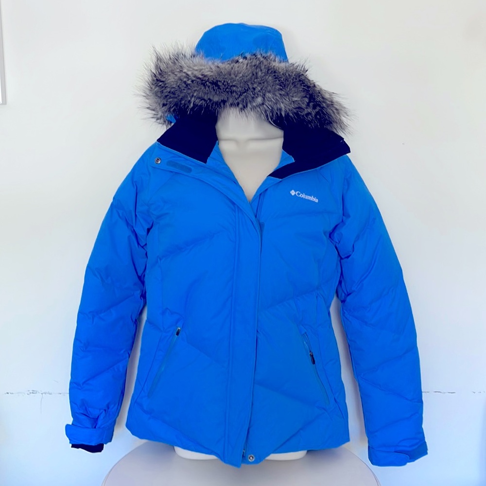 Columbia Omni Heat Puffer Jacket with Removable Fur Trim Hood